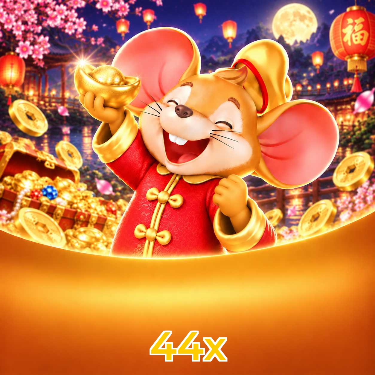 Página oficial da 44x no Facebook com promoções e suporte